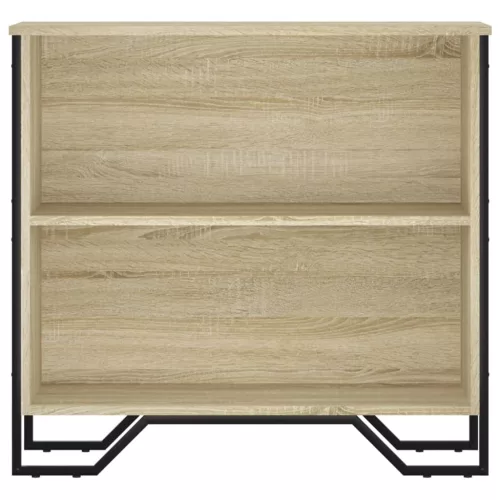  sonoma tölgy színű szerelt fa könyvespolc 80 x 31 x 74,5 cm