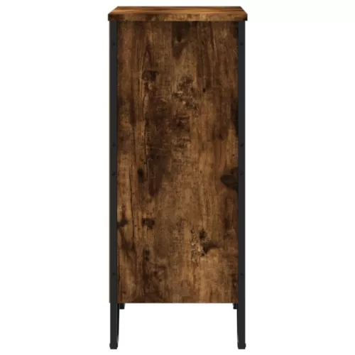  füstös tölgy színű szerelt fa könyvszekrény 80 x 31 x 74,5 cm