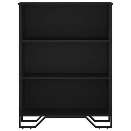  fekete szerelt fa könyvszekrény 80 x 31 x 106 cm