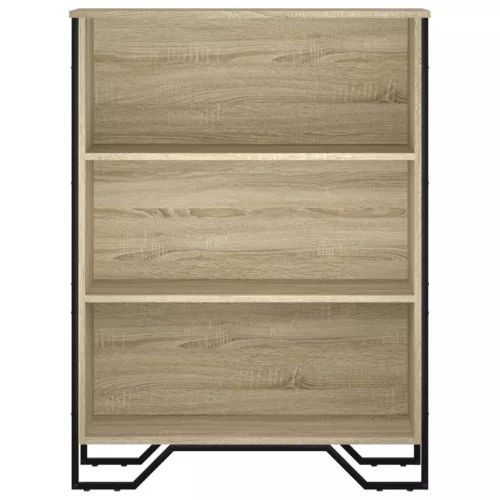  sonoma tölgy szerelt fa könyvespolc 80 x 31 x 106 cm