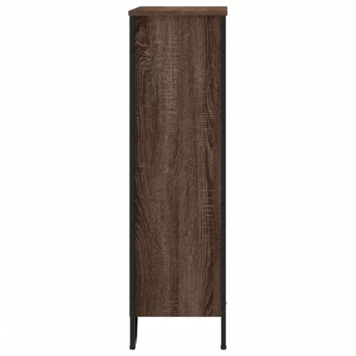  barna tölgy színű szerelt fa könyvszekrény 80 x 31 x 106 cm