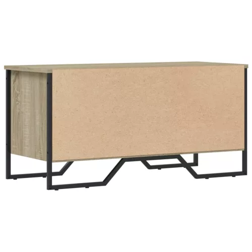  sonoma tölgy színű szerelt fa cipőszekrény 90 x 38 x 45,5 cm