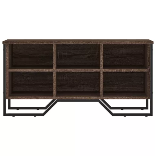  barna tölgy színű szerelt fa cipőszekrény 90 x 38 x 45,5 cm