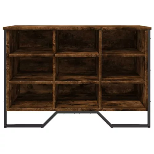  füstös tölgy színű szerelt fa cipőszekrény 90 x 38 x 61,5 cm