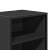  éjjeliszekrény fekete 40x31x50 cm műfa és fém