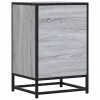 éjjeliszekrény szürke Sonoma 40x34,5x60 cm Gépi fa és fém