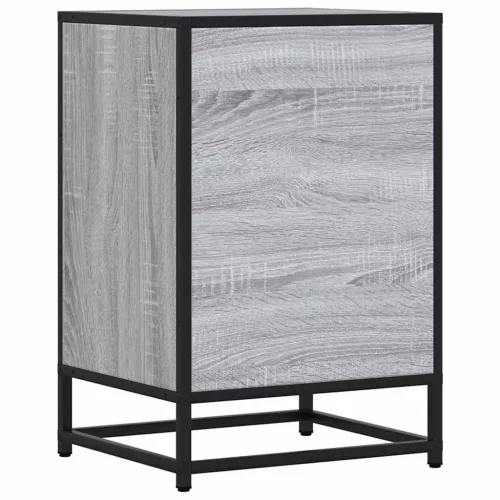  éjjeliszekrény szürke Sonoma 40x34,5x60 cm Gépi fa és fém