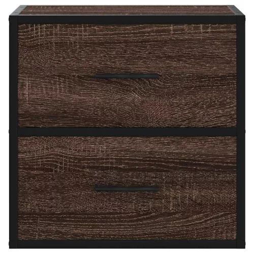  2db barna tölgy színű fali éjjeliszekrény 40 x 31 x 39,5 cm