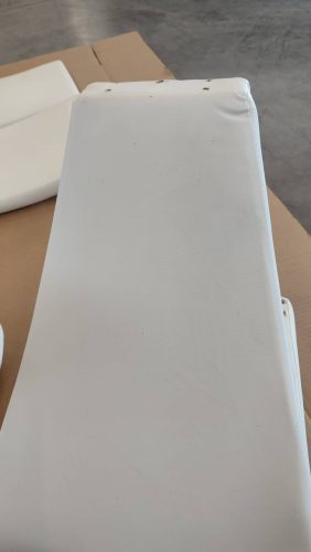 2 db fehér műbőr étkezőszék - raktári