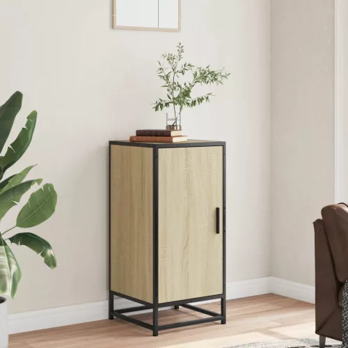  sonoma tölgy színű szerelt fa tálalószekrény 35,5 x 35 x 76 cm