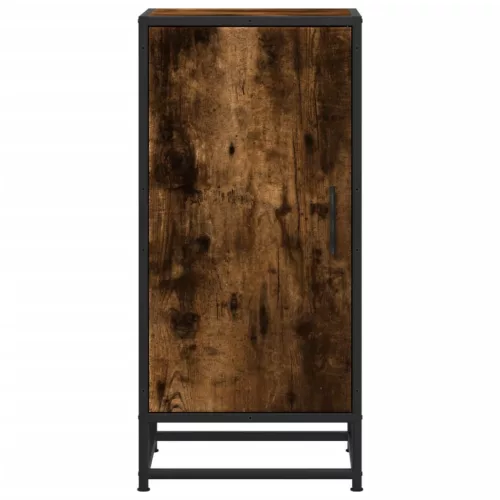  füstös tölgy színű szerelt fa tálalószekrény 35,5 x 35 x 76 cm