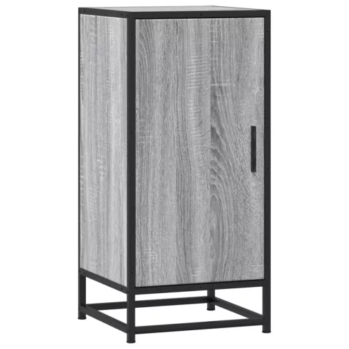  szürke sonoma színű szerelt fa tálalószekrény 35,5 x 35 x 76 cm