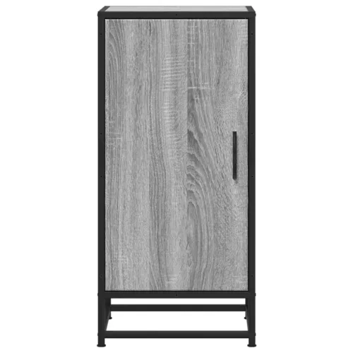  szürke sonoma színű szerelt fa tálalószekrény 35,5 x 35 x 76 cm