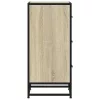  sonoma tölgy színű szerelt fa tálalószekrény 35,5 x 35 x 76 cm