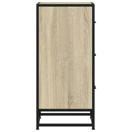  sonoma tölgy színű szerelt fa tálalószekrény 35,5 x 35 x 76 cm