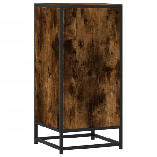  füstös tölgy színű szerelt fa tálalószekrény 35,5 x 35 x 76 cm