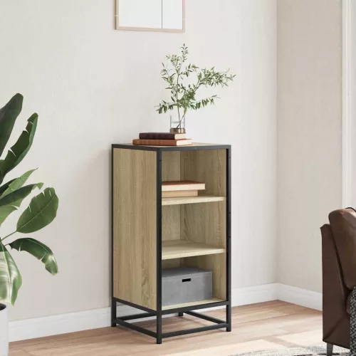  sonoma tölgy színű szerelt fa tálalószekrény 35,5 x 35 x 76 cm