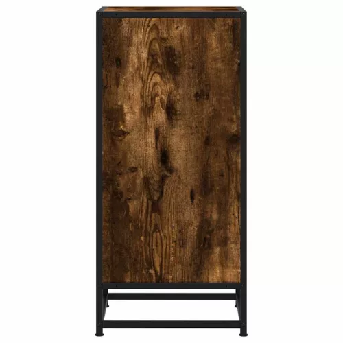  füstös tölgy színű szerelt fa tálalószekrény 35,5 x 35 x 76 cm