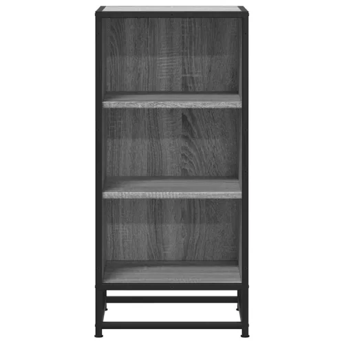  szürke sonoma színű szerelt fa tálalószekrény 35,5 x 35 x 76 cm