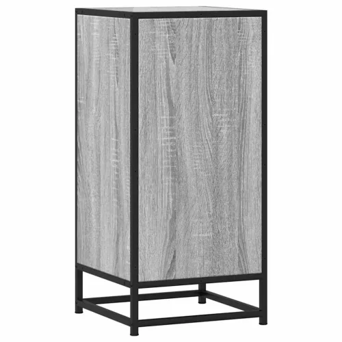  szürke sonoma színű szerelt fa tálalószekrény 35,5 x 35 x 76 cm