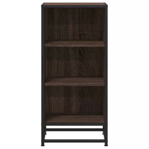  barna tölgy színű szerelt fa tálalószekrény 35,5 x 35 x 76 cm