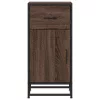 barna tölgy színű szerelt fa tálalószekrény 35,5 x 35 x 76 cm