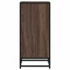  barna tölgy színű szerelt fa tálalószekrény 35,5 x 35 x 76 cm