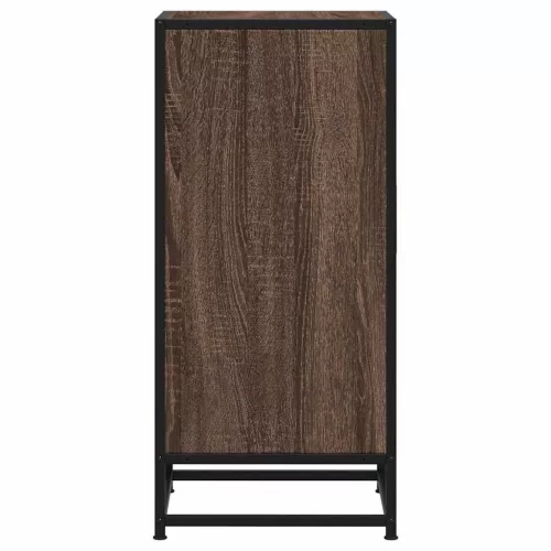  barna tölgy színű szerelt fa tálalószekrény 35,5 x 35 x 76 cm