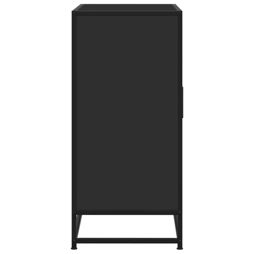  fekete szerelt fa tálalószekrény 68 x 35 x 76 cm