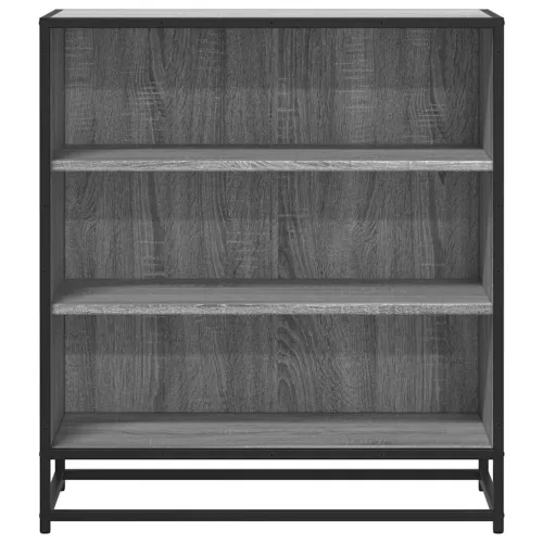  szürke sonoma színű szerelt fa tálalószekrény 68 x 35 x 76 cm