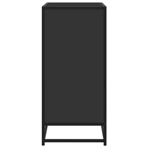  Tálalószekrény Fekete 68x35x76 cm Engineered Wood