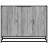  szürke sonoma színű szerelt fa tálalószekrény 94x35x76 cm
