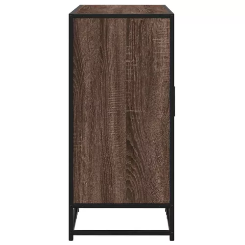  barna tölgy színű szerelt fa tálalószekrény 92 x 35 x 76 cm