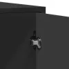  fekete szerelt fa tálalószekrény 92 x 35 x 76 cm