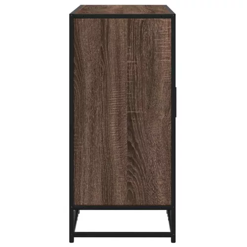  barna tölgy színű szerelt fa tálalószekrény 92 x 35 x 76 cm