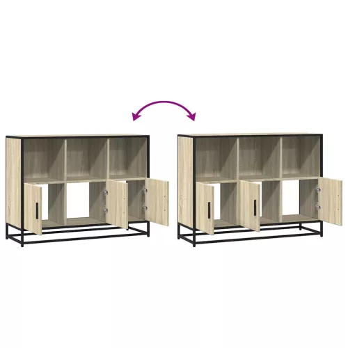  komód Sonoma tölgy 100x35x76 cm Gépelt fa