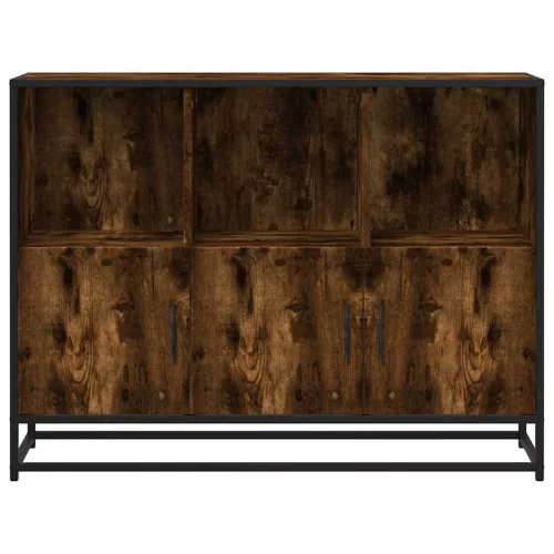  sonoma tölgy színű szerelt fa tálalószekrény 100x35x76 cm
