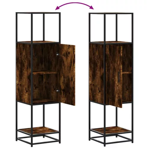  Highboard sonoma tölgy 35,5x35x139 cm gépelt fa és fém