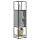  Highboard szürke sonoma 35,5x35x139 cm gépelt fa és fém