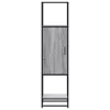  Highboard szürke sonoma 35,5x35x139 cm gépelt fa és fém