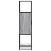  Highboard szürke sonoma 35,5x35x139 cm gépelt fa és fém
