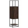  Magastábla barna tölgy 35,5x35x139 cm műanyag fa és fém