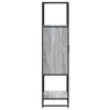  Highboard szürke sonoma 68x35x139 cm gépelt fa és fém