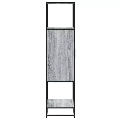  Highboard szürke sonoma 68x35x139 cm gépelt fa és fém