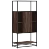  Magastábla barna tölgy 68x35x139 cm műanyag fa és fém