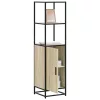  Highboard sonoma tölgy 35,5x35x139 cm gépelt fa és fém