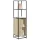 Highboard sonoma tölgy 35,5x35x139 cm gépelt fa és fém