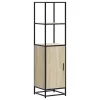  Highboard sonoma tölgy 35,5x35x139 cm gépelt fa és fém