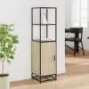  Highboard sonoma tölgy 35,5x35x139 cm gépelt fa és fém