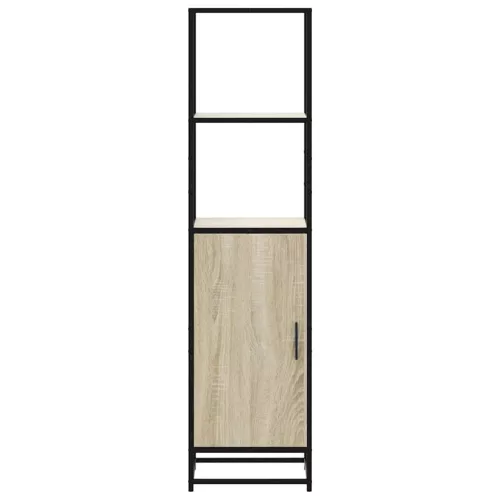  Highboard sonoma tölgy 35,5x35x139 cm gépelt fa és fém